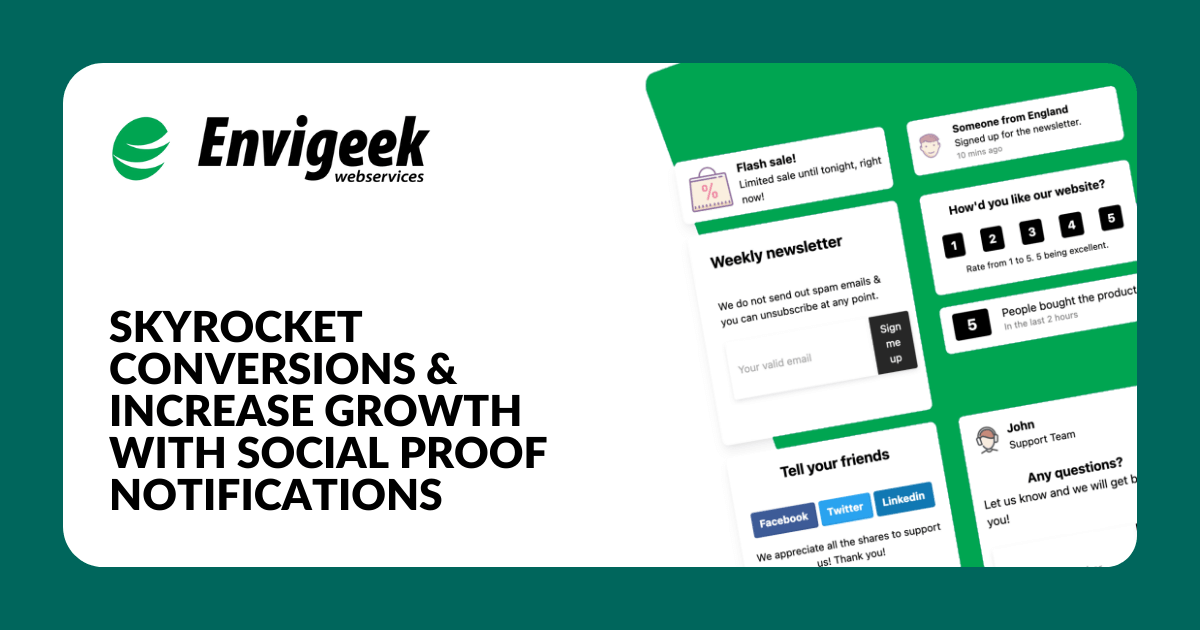 Skyrocket Conversions & Increase Growth with Social Proof Notifications