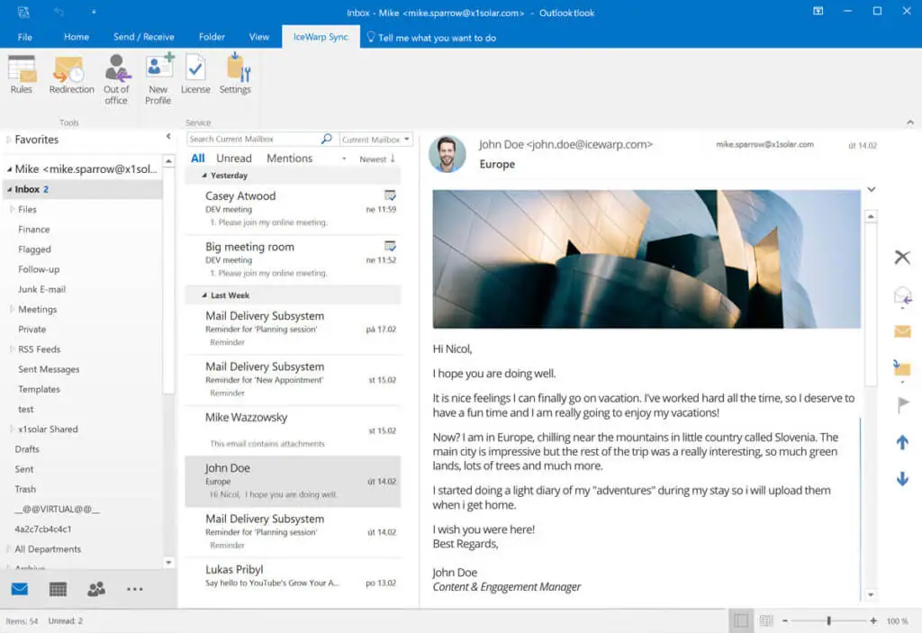 outlook sync digital workspace envigeek | Envigeek Web Services