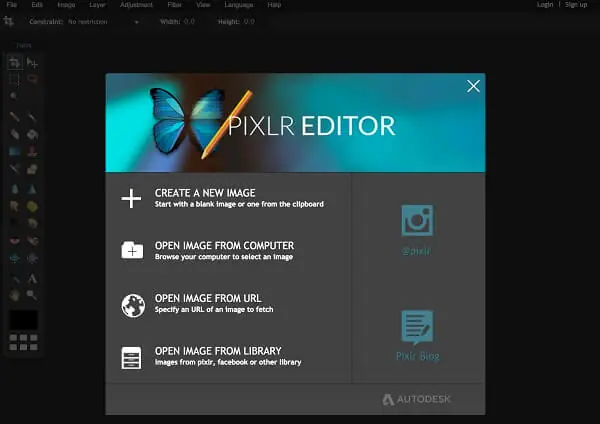 Pixlr E: A Photo Editor in the Cloud